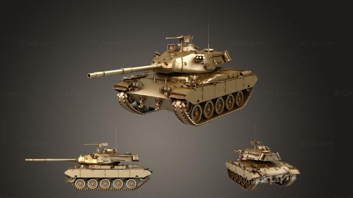 Vehicles (M41D Tank, CARS_2325) 3D models for cnc